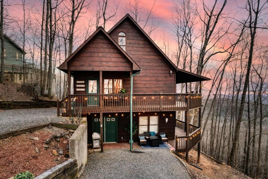 Mtn Cabin Sleeps 10 - 5 Mins To Fishing & Camping Ellijay Exterior photo